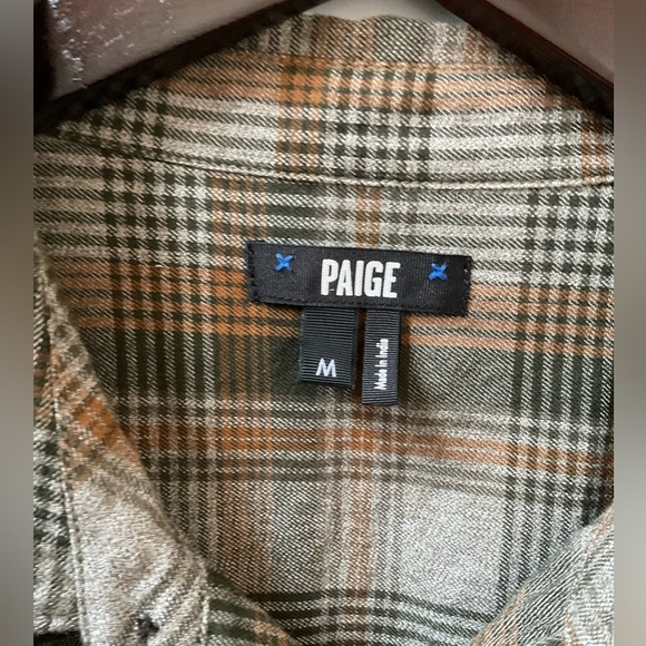 Paige Mens Plaid Flannel Button Down - Picture 2 of 4